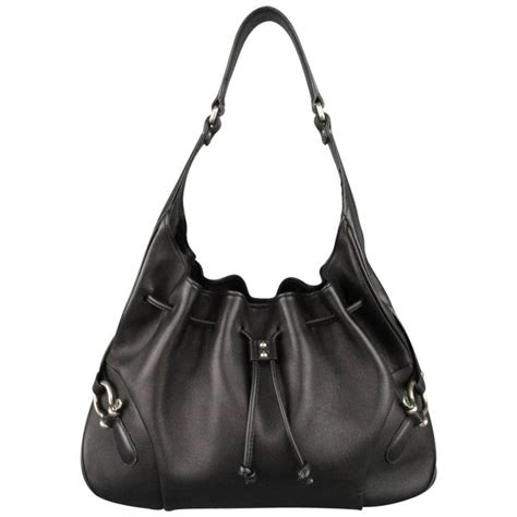 burberry black leather drawstring bag|burberry handbags sale.